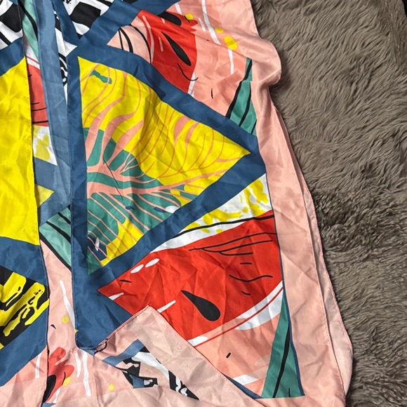 Colorful Abstract Scarf - Picture 2 of 4